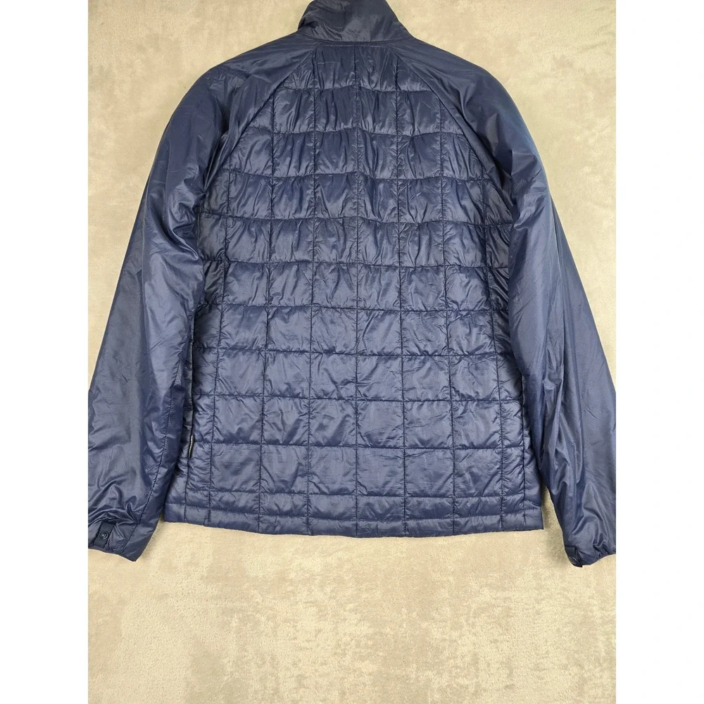 The North Face ThermoBall Eco Puffer Jacket Mens Small Blue Quilted Full Zip